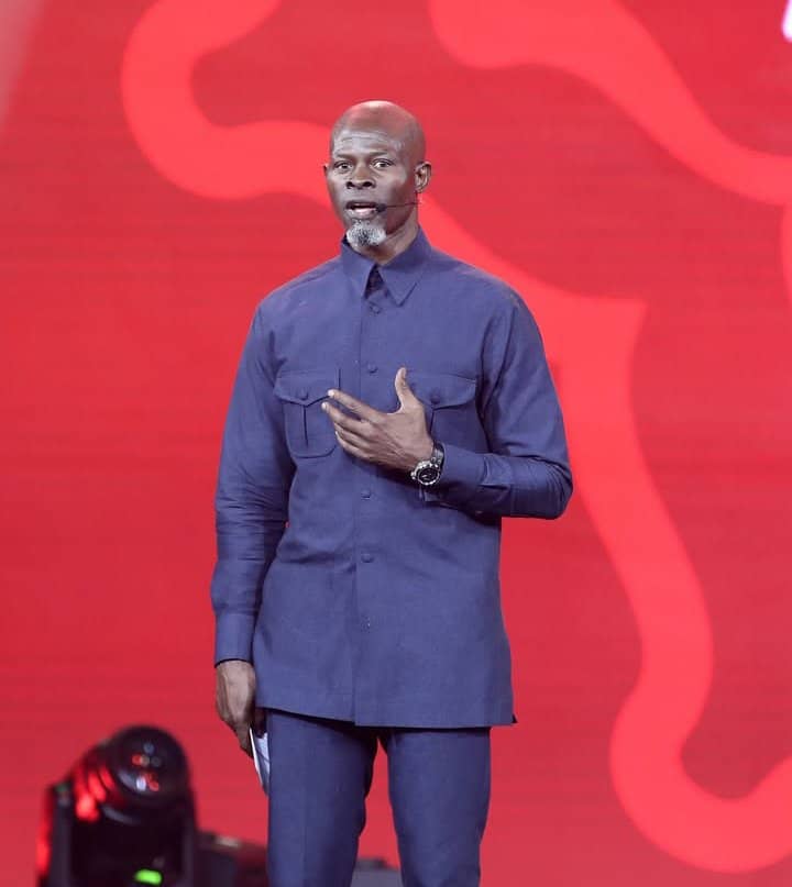 The AFCON draw host is legendary actor Djimon Hounsou 🔥 #AFCON2025Draw